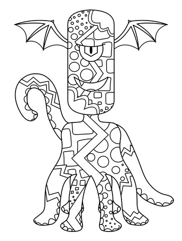 Stuart Monster Coloring Page